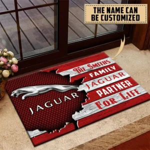 Jaguar Doormat, All Over Print Doormat CAR199022783 - Red