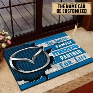 Mazda Doormat, All Over Print Doormat CAR199022787 - Blue