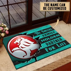 Holden Doormat, All Over Print Doormat CAR199022790 - Cyan