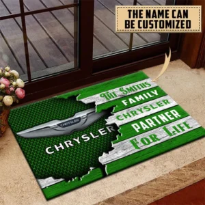 Chrysler Doormat, All Over Print Doormat CAR199022791 - Green