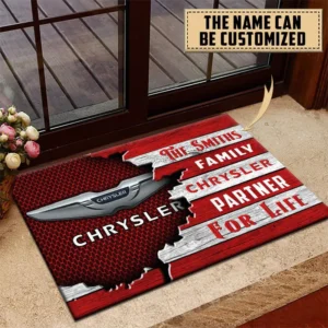 Chrysler Doormat, All Over Print Doormat CAR199022791 - Red