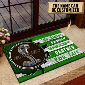 Shelby Doormat, All Over Print Doormat CAR199022794 - Green
