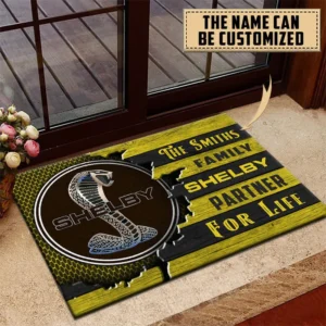 Shelby Doormat, All Over Print Doormat CAR199022794 - Yellow