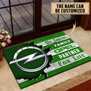 Opel Doormat, All Over Print Doormat CAR199022796 - Green