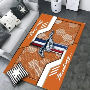 Ford Mustang Rug, All Over Print Rug CAR301032925 - Orange
