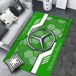 Mercedes Benz Rug, All Over Print Rug CAR301032926 - Green