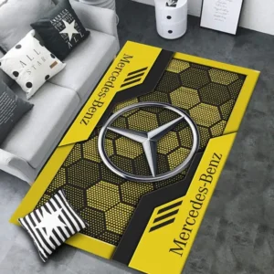 Mercedes Benz Rug, All Over Print Rug CAR301032926 - Yellow