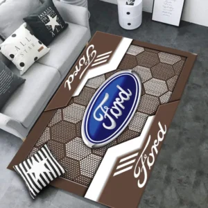 Ford Rug, All Over Print Rug CAR301032929 - Brown