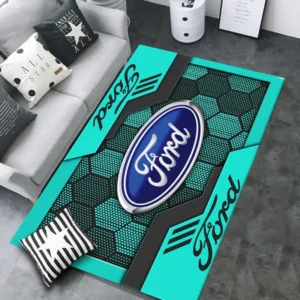 Ford Rug, All Over Print Rug CAR301032929 - Cyan