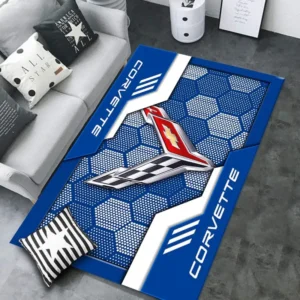 Chevrolet Corvette Rug, All Over Print Rug CAR301032930 - Blue