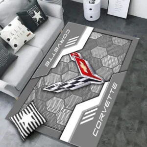 Chevrolet Corvette Rug, All Over Print Rug CAR301032930 - Gray