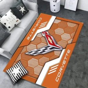 Chevrolet Corvette Rug, All Over Print Rug CAR301032930 - Orange