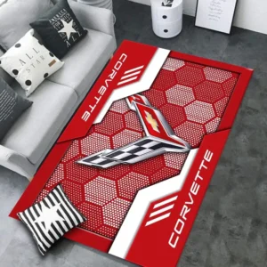 Chevrolet Corvette Rug, All Over Print Rug CAR301032930 - Red