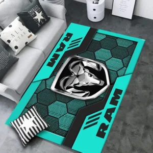 Ram truck Rug, All Over Print Rug CAR301032934 - Cyan