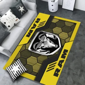 Ram truck Rug, All Over Print Rug CAR301032934 - Yellow