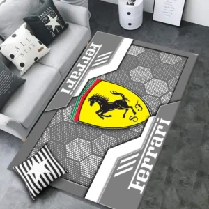 Ferrari Rug, All Over Print Rug CAR301032935 - Gray