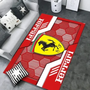 Ferrari Rug, All Over Print Rug CAR301032935 - Red