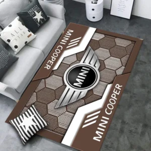 Mini cooper Rug, All Over Print Rug CAR301032937 - Brown