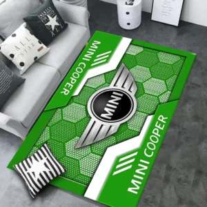 Mini cooper Rug, All Over Print Rug CAR301032937 - Green