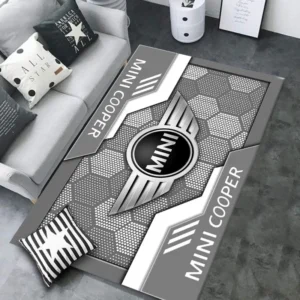 Mini cooper Rug, All Over Print Rug CAR301032937 - Gray