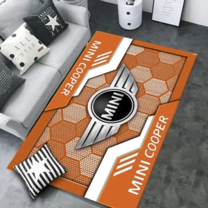 Mini cooper Rug, All Over Print Rug CAR301032937 - Orange