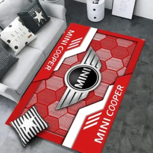 Mini cooper Rug, All Over Print Rug CAR301032937 - Red