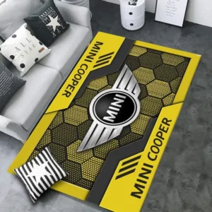 Mini cooper Rug, All Over Print Rug CAR301032937 - Yellow