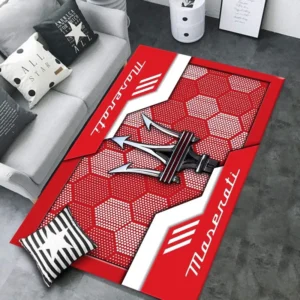 Maserati Rug, All Over Print Rug CAR301032941 - Red