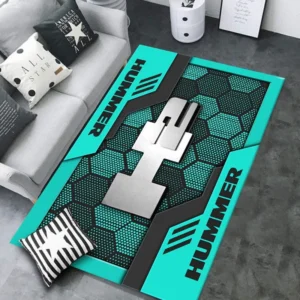 H2 Hummer Rug, All Over Print Rug CAR301032946 - Cyan