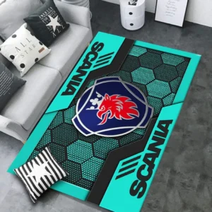 Scania Rug, All Over Print Rug Scania CAR30203242500 - Cyan