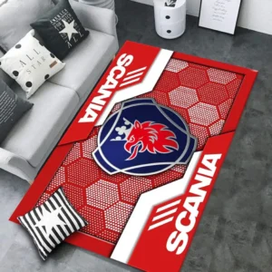 Scania Rug, All Over Print Rug Scania CAR30203242500 - Red