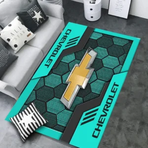 Chevrolet Rug, All Over Print Rug Chevrolet CAR30203242513 - Cyan