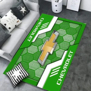 Chevrolet Rug, All Over Print Rug Chevrolet CAR30203242513 - Green