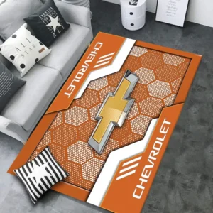Chevrolet Rug, All Over Print Rug Chevrolet CAR30203242513 - Orange