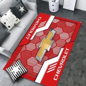 Chevrolet Rug, All Over Print Rug Chevrolet CAR30203242513 - Red