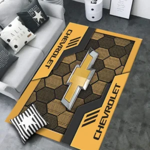Chevrolet Rug, All Over Print Rug Chevrolet CAR30203242513 - Yellow