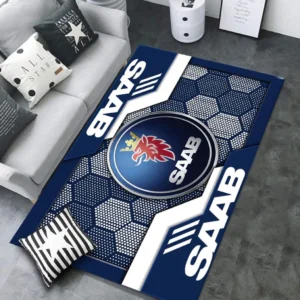 SAAB Rug, All Over Print Rug SAAB CAR30203242515 - Blue