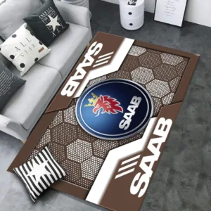 SAAB Rug, All Over Print Rug SAAB CAR30203242515 - Brown