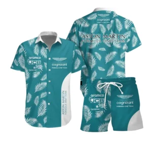 Aston Martin Hawaiian Set For Men, All Over Print Hawaiian Set Aston Martin CAR40304082502