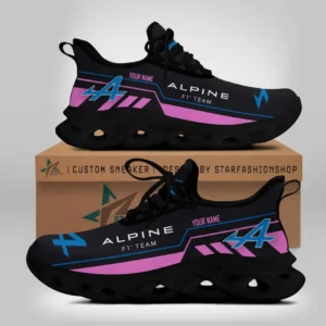Alpine F1 Team Max Soul Shoes, All Over Print Max Soul Shoes Alpine F1 Team CAR40504102514 - Black