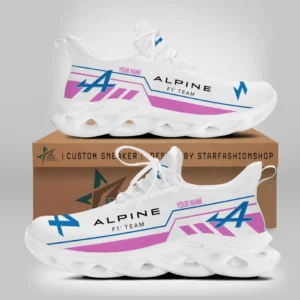 Alpine F1 Team Max Soul Shoes, All Over Print Max Soul Shoes Alpine F1 Team CAR40504102515 - White
