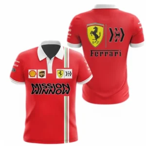 Scuderia Ferrari Polo Shirt, All Over Print Polo Shirt Scuderia Ferrari CAR40704092501