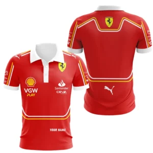 Scuderia Ferrari Polo Shirt, All Over Print Polo Shirt Scuderia Ferrari CAR41304142500
