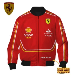 Scuderia Ferrari Bomber Jacket, All Over Print Bomber Jacket Scuderia Ferrari CAR41304142500