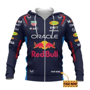 Red Bull Racing 2024 Zipper Hoodie, All Over Print Zipper Hoodie Red Bull Racing 2024 CAR41304142501
