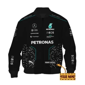 Mercedes AMG PETRONAS Bomber Jacket, All Over Print Bomber Jacket Mercedes AMG PETRONAS CAR41304142502