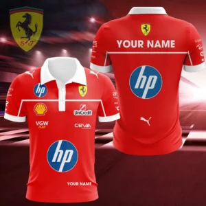 Scuderia Ferrari Polo Shirt, All Over Print Polo Shirt CAR418041025666