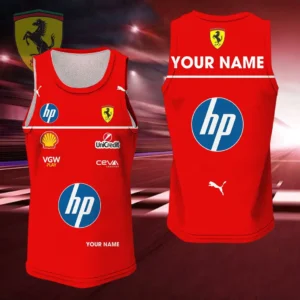 Scuderia Ferrari Tank Top, All Over Print Tank Top Oversized CAR418041025666