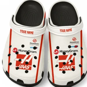 Haas F1 Team Crocs, All Over Print Clogs Haas F1 Team CAR421040925564 - Black