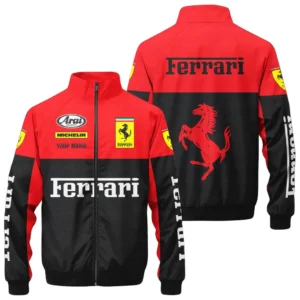 Scuderia Ferrari F1 Stand Collar Jacket, All Over Print Jacket Scuderia Ferrari CAR422040925111